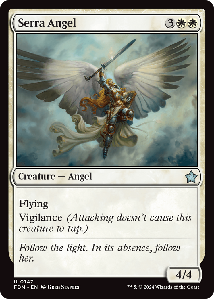 Serra Angel [Foundations] | Boutique FDB TCG