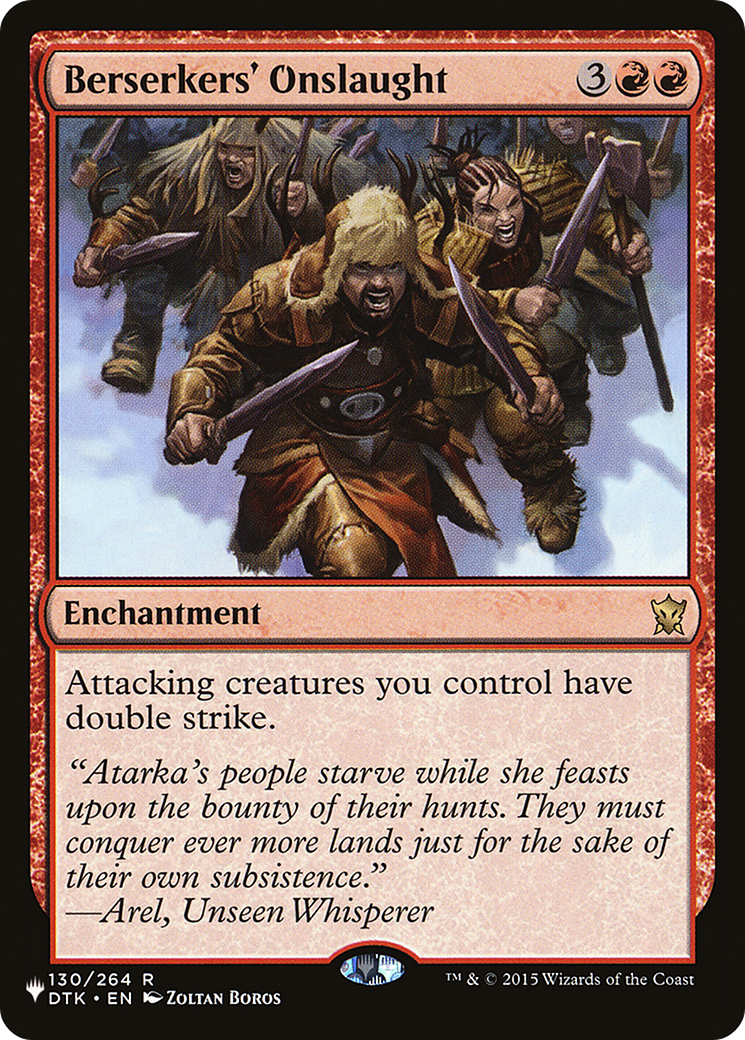Berserkers' Onslaught [The List] | Boutique FDB TCG