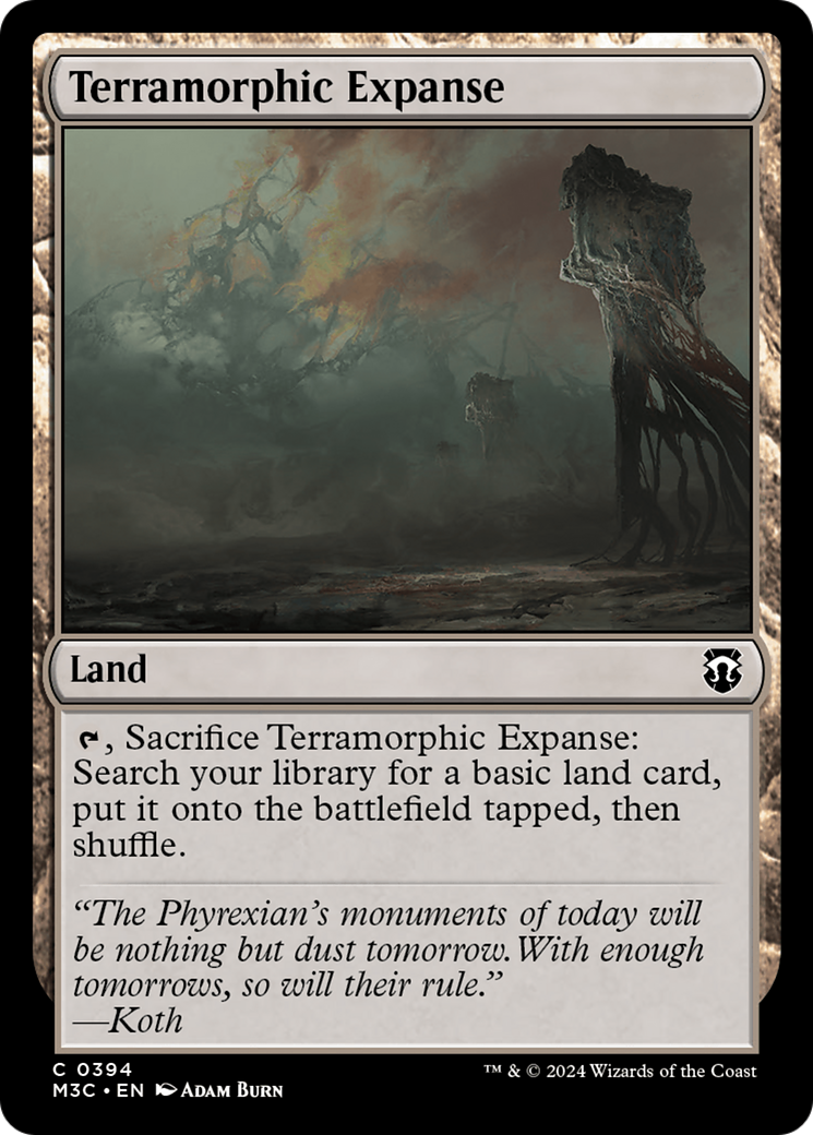 Terramorphic Expanse (Ripple Foil) [Modern Horizons 3 Commander] | Boutique FDB TCG