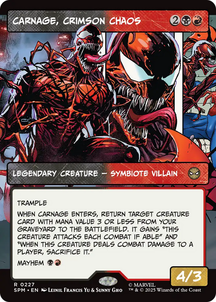 Carnage, Crimson Chaos (Borderless) [Marvel's Spider-Man] | Boutique FDB TCG