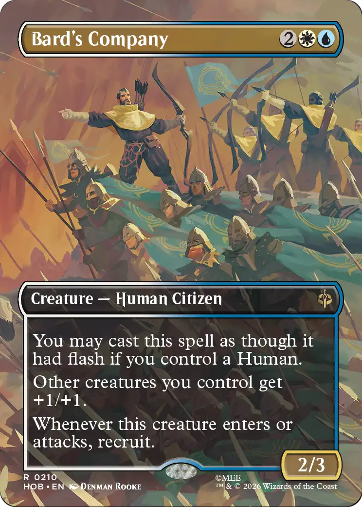 Bard's Company (Borderless) [The Hobbit] | Boutique FDB TCG