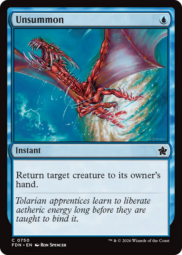 Unsummon (0750) [Foundations] | Boutique FDB TCG