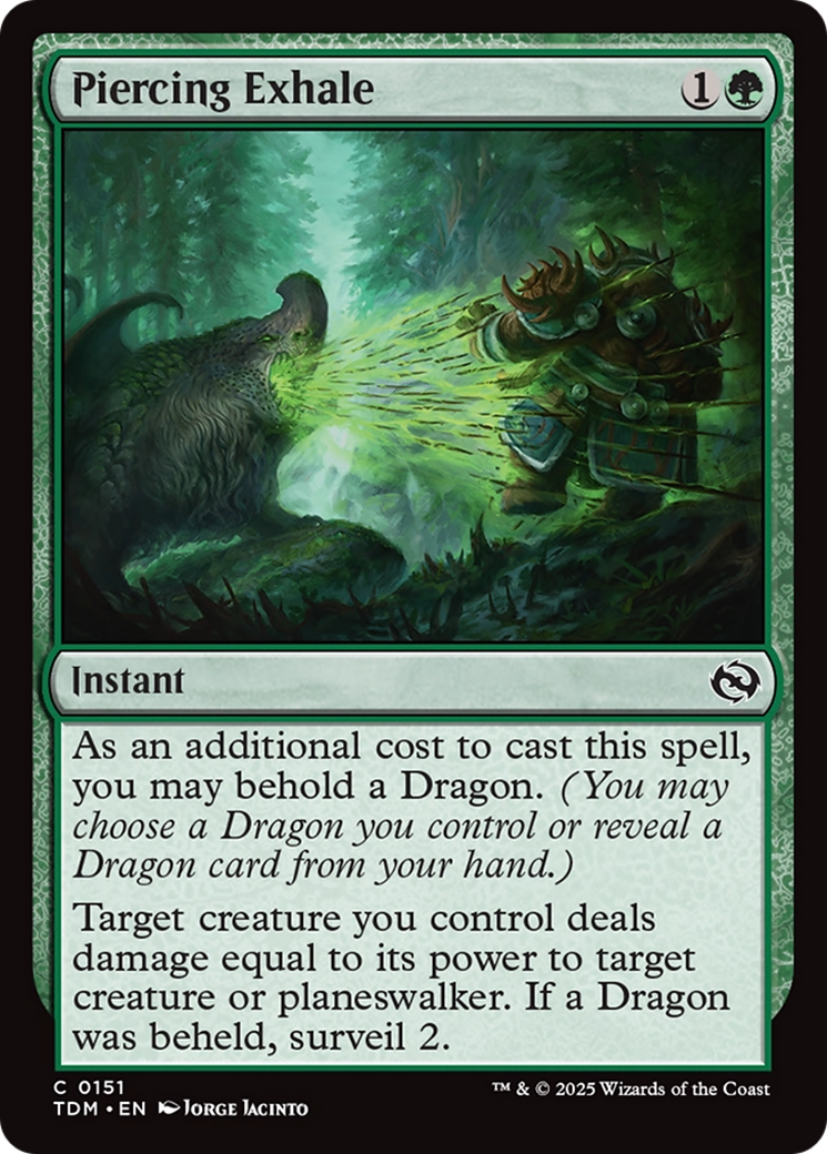 Piercing Exhale [Tarkir: Dragonstorm] | Boutique FDB TCG
