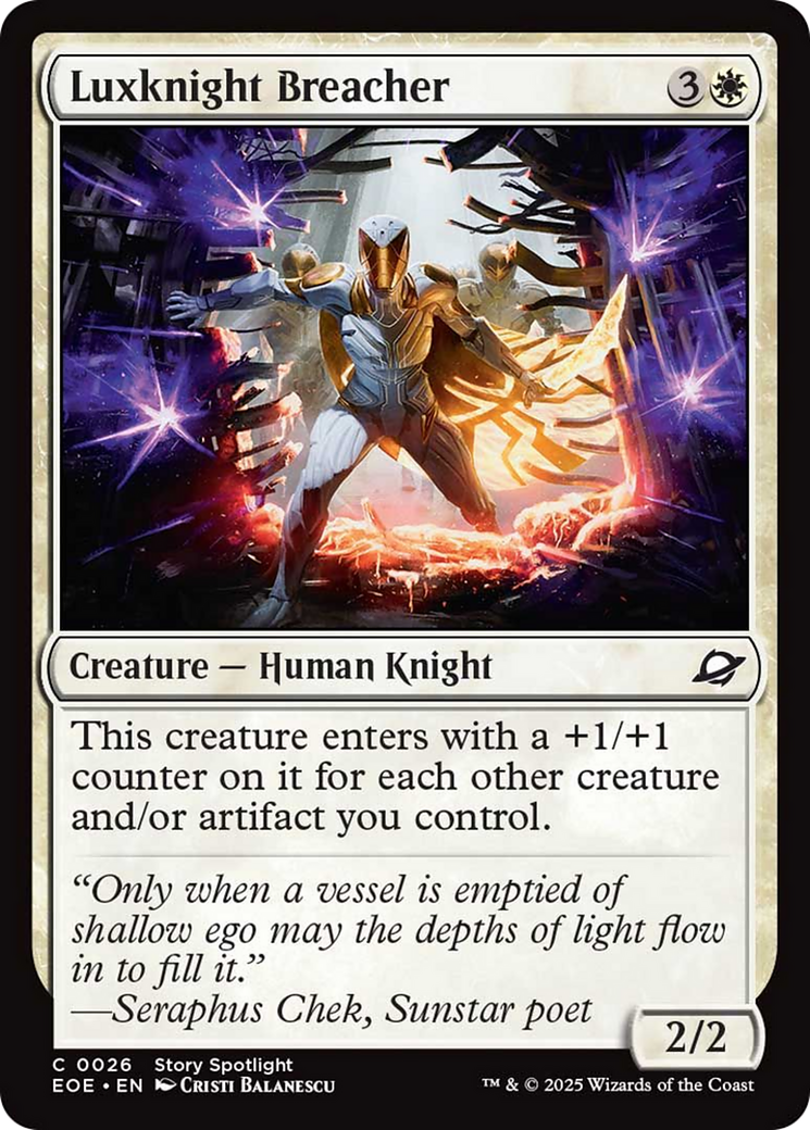 Luxknight Breacher [Edge of Eternities] | Boutique FDB TCG