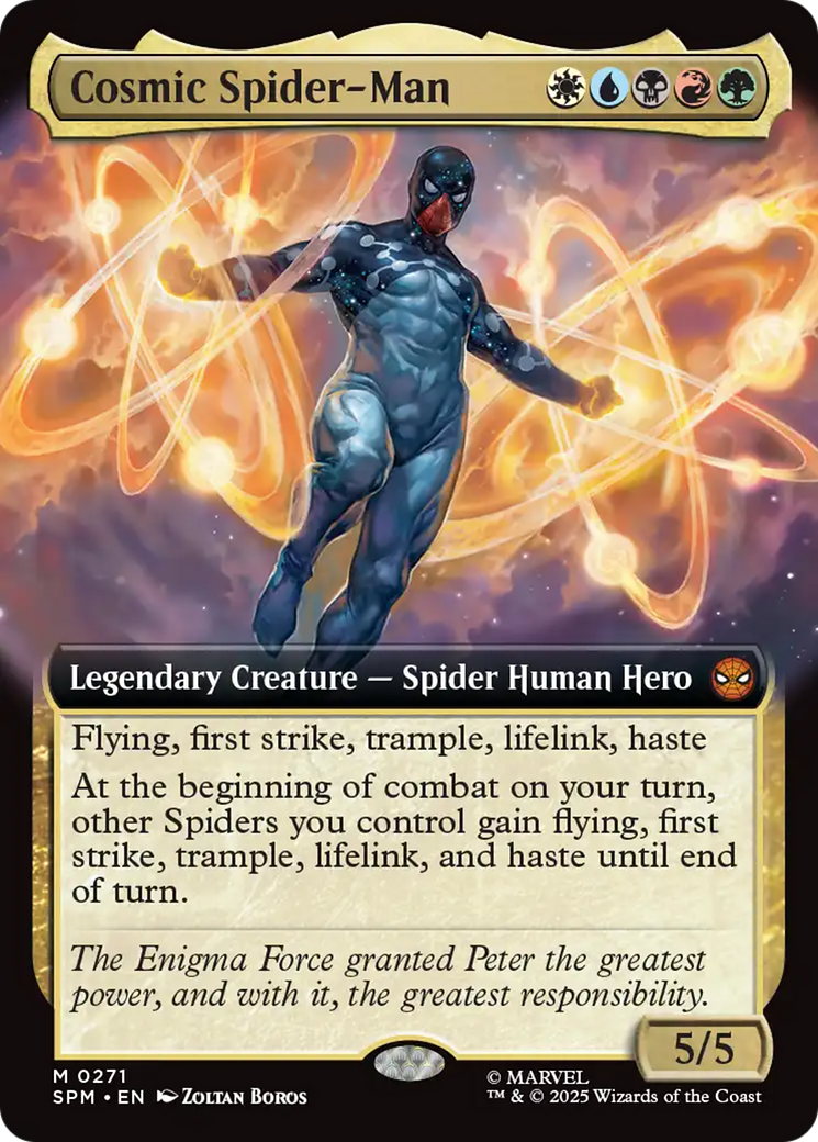 Cosmic Spider-Man (Extended Art) [Marvel's Spider-Man] | Boutique FDB TCG