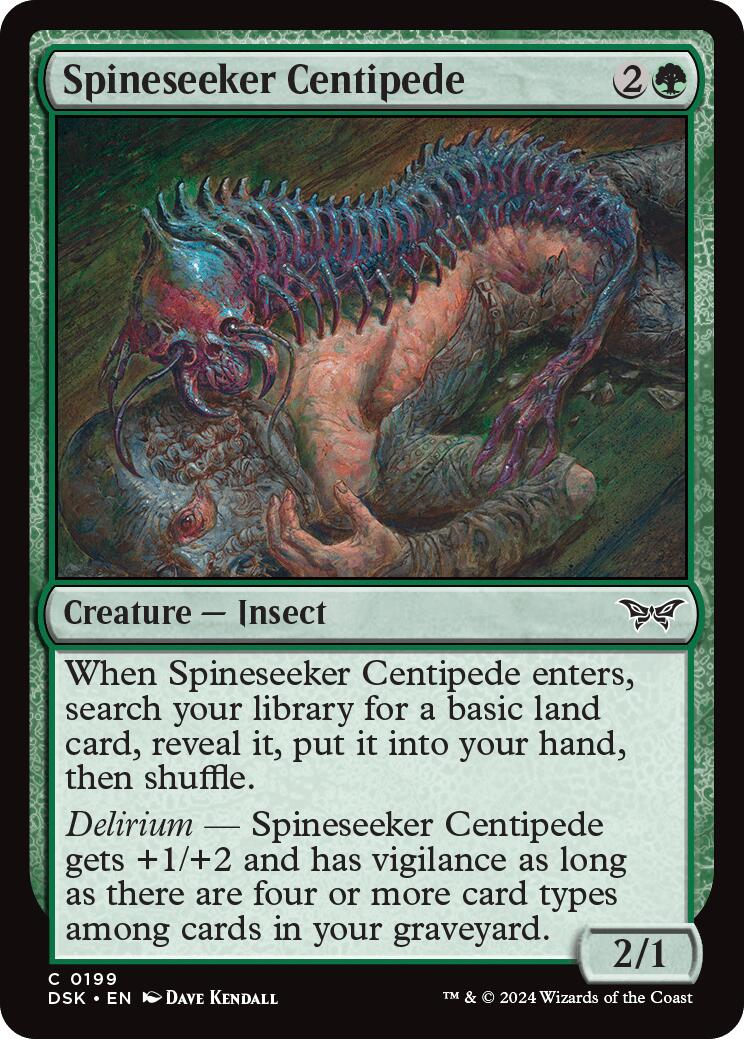 Spineseeker Centipede [Duskmourn: House of Horror] | Boutique FDB TCG