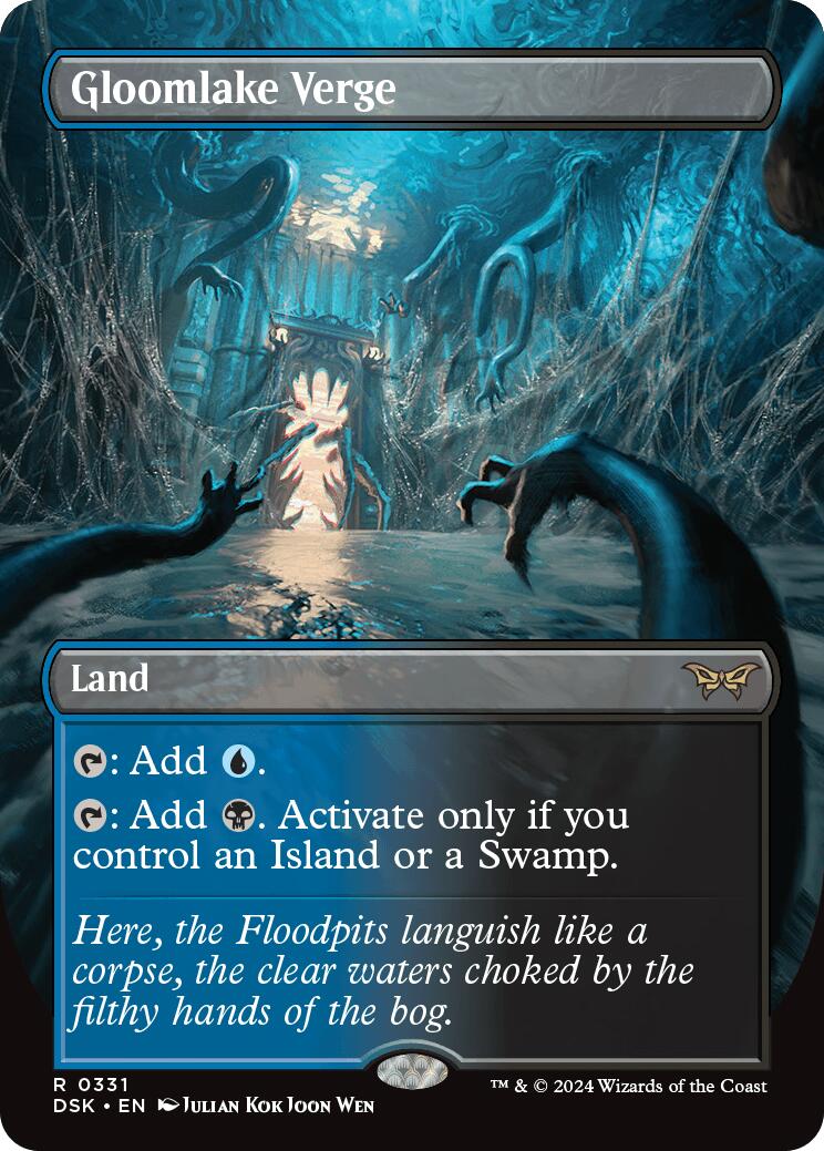 Gloomlake Verge (Borderless) [Duskmourn: House of Horror] | Boutique FDB TCG