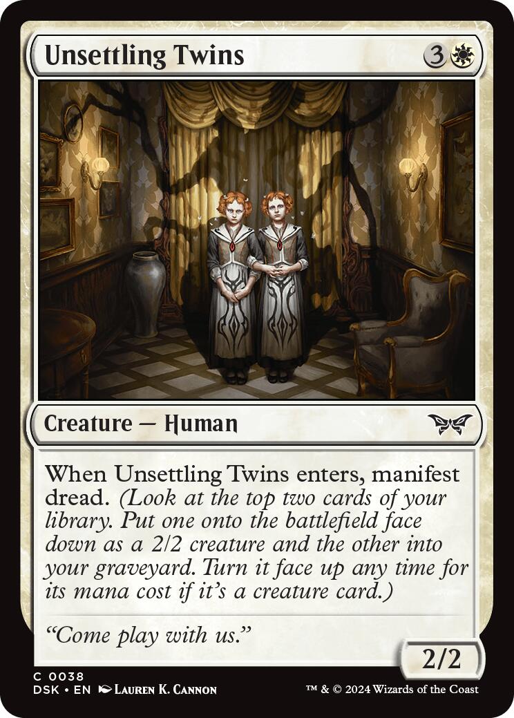 Unsettling Twins [Duskmourn: House of Horror] | Boutique FDB TCG