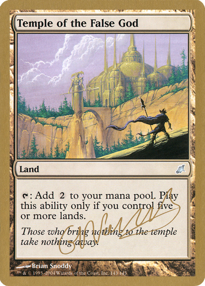 Temple of the False God (Gabriel Nassif) [World Championship Decks 2004] | Boutique FDB TCG