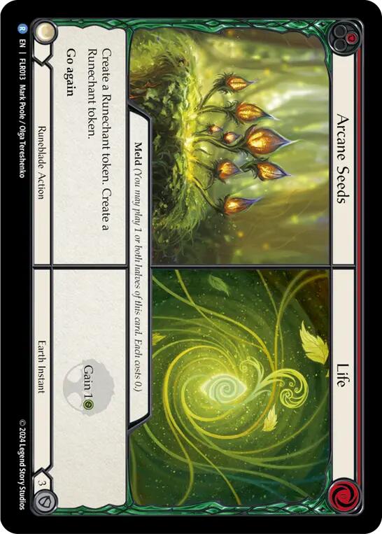 Arcane Seeds <> Life [FLR013] (Rosetta Florian Blitz Deck) | Boutique FDB TCG