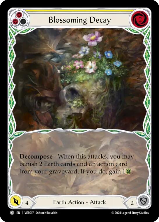 Blossoming Decay (Yellow) [VER017] (Rosetta Verdance Blitz Deck) | Boutique FDB TCG