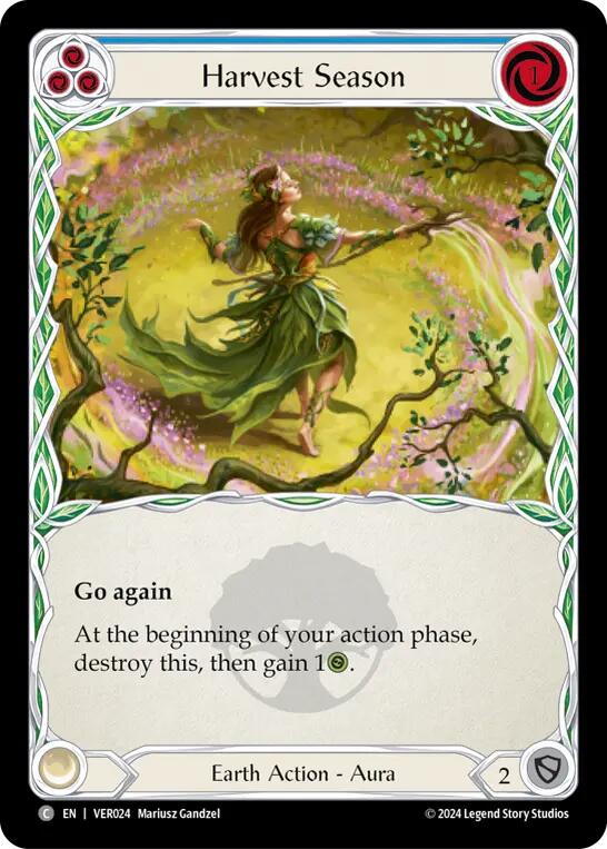 Harvest Season (Blue) [VER024] (Rosetta Verdance Blitz Deck) | Boutique FDB TCG