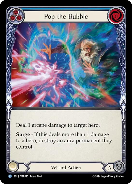 Pop the Bubble (Blue) [VER025] (Rosetta Verdance Blitz Deck) | Boutique FDB TCG