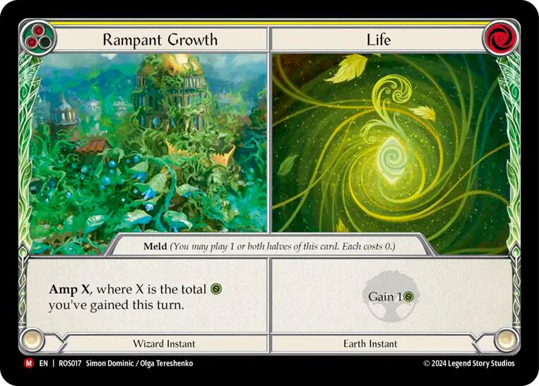 Rampant Growth // Life [ROS017] (Rosetta)  Rainbow Foil | Boutique FDB TCG