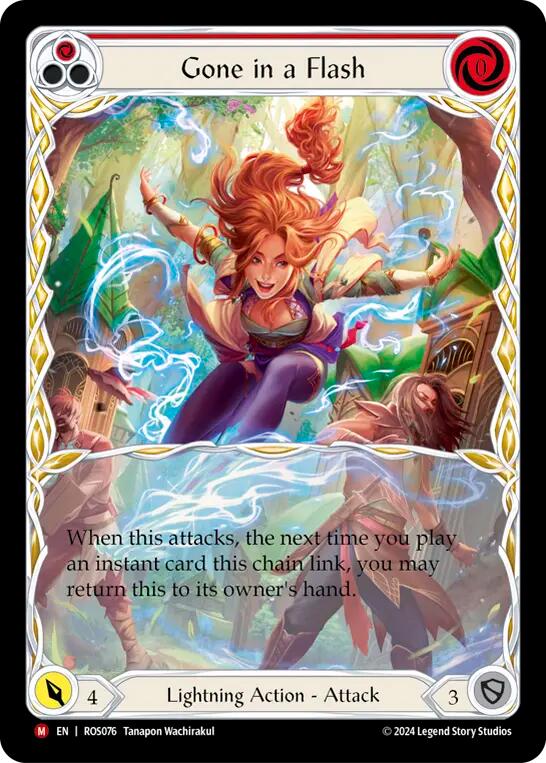 Gone in a Flash (Extended Art) [ROS076] (Rosetta)  Rainbow Foil | Boutique FDB TCG