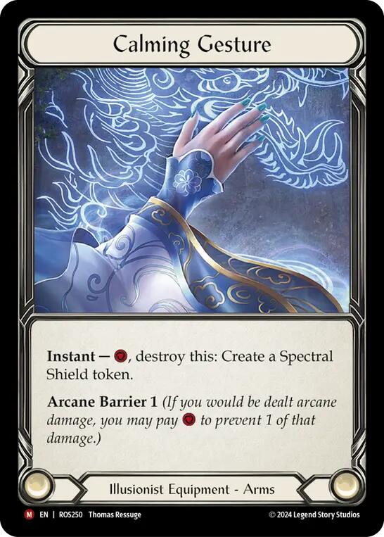 Calming Gesture [ROS250] (Rosetta)  Cold Foil | Boutique FDB TCG