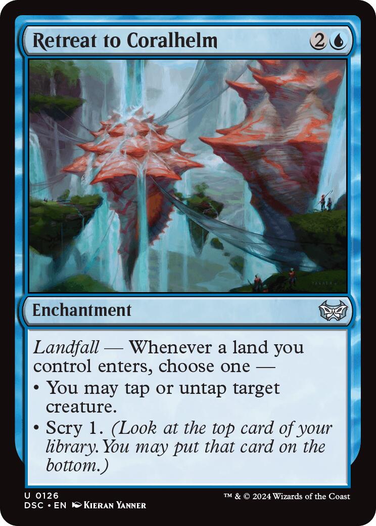 Retreat to Coralhelm [Duskmourn: House of Horror Commander] | Boutique FDB TCG