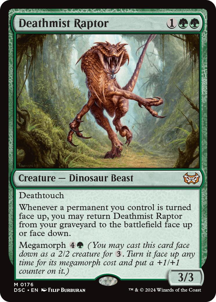 Deathmist Raptor [Duskmourn: House of Horror Commander] | Boutique FDB TCG