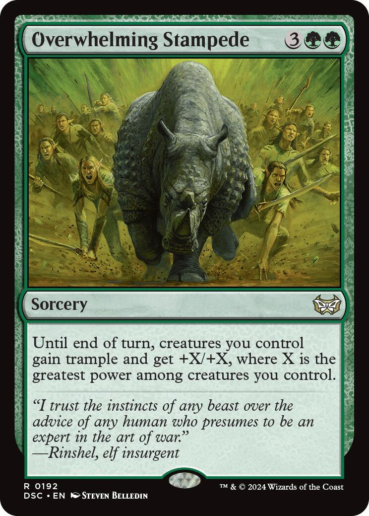 Overwhelming Stampede [Duskmourn: House of Horror Commander] | Boutique FDB TCG