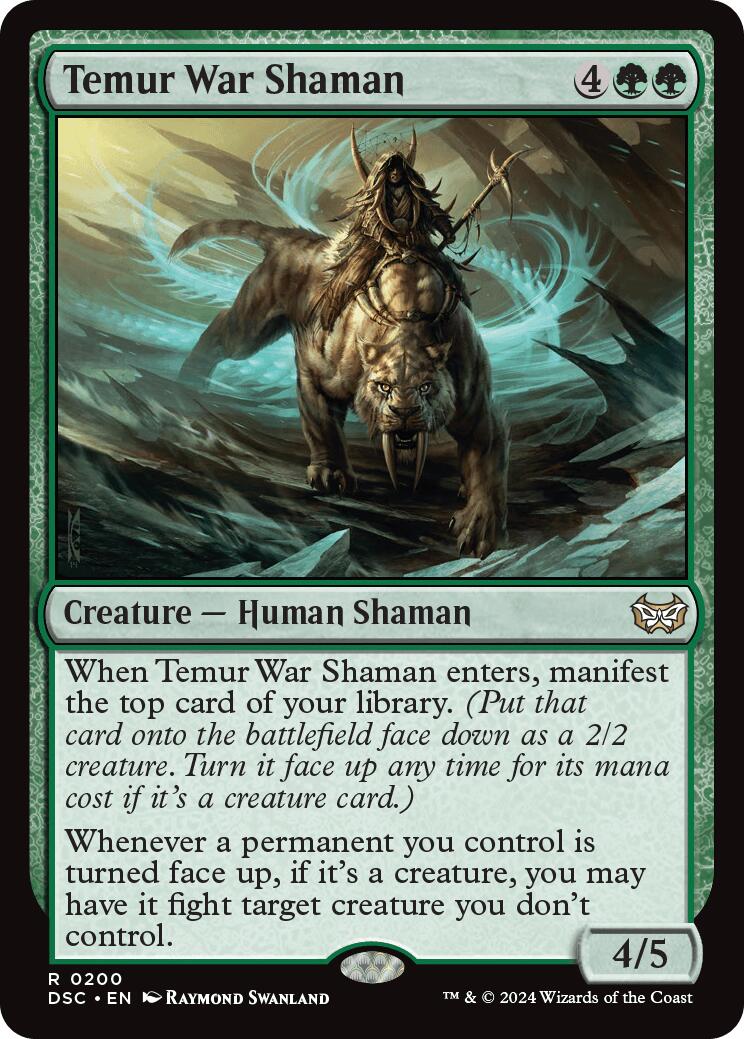 Temur War Shaman [Duskmourn: House of Horror Commander] | Boutique FDB TCG