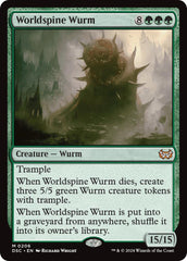 Worldspine Wurm [Duskmourn: House of Horror Commander] | Boutique FDB TCG