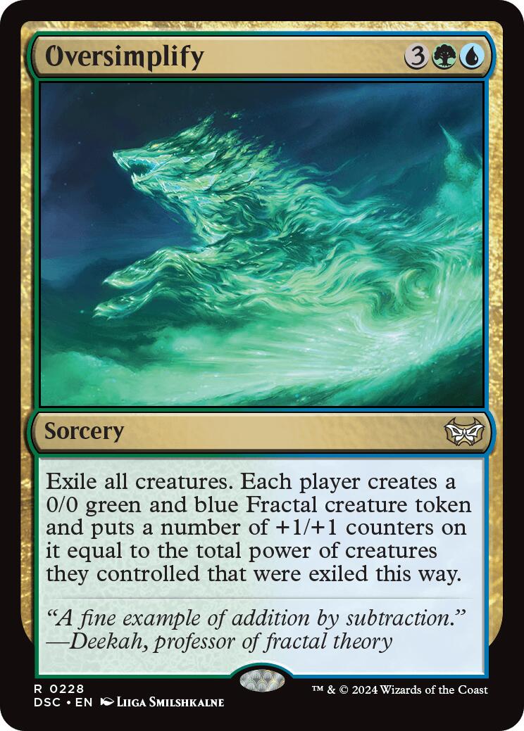 Oversimplify [Duskmourn: House of Horror Commander] | Boutique FDB TCG
