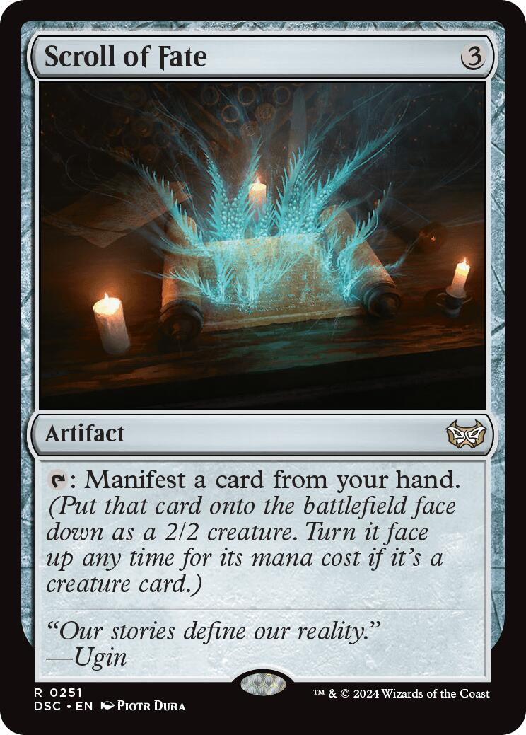 Scroll of Fate [Duskmourn: House of Horror Commander] | Boutique FDB TCG