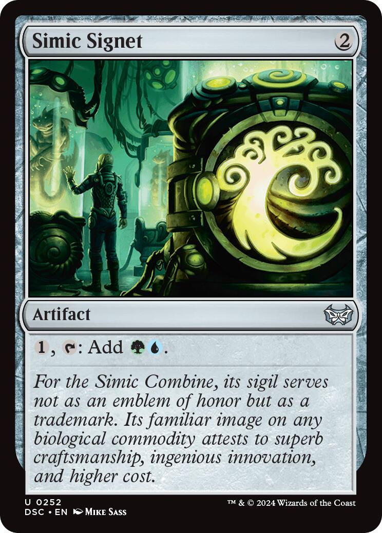 Simic Signet [Duskmourn: House of Horror Commander] | Boutique FDB TCG