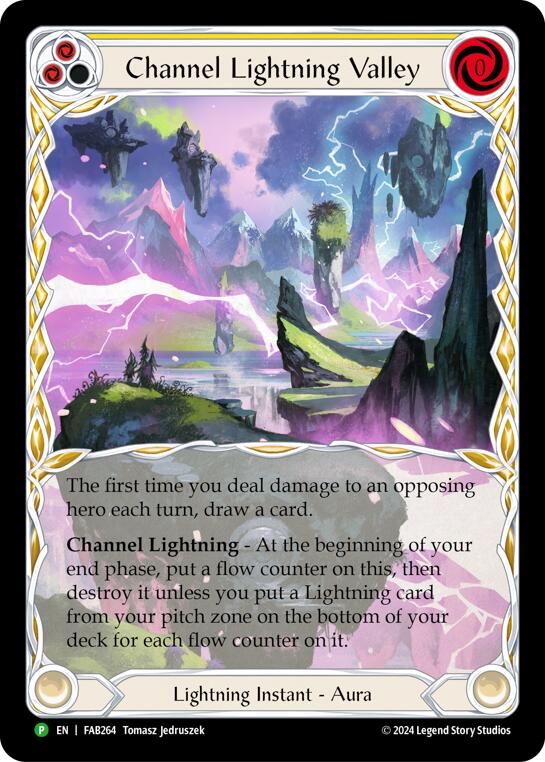 Channel Lightning Valley [FAB264] (Promo)  Cold Foil | Boutique FDB TCG