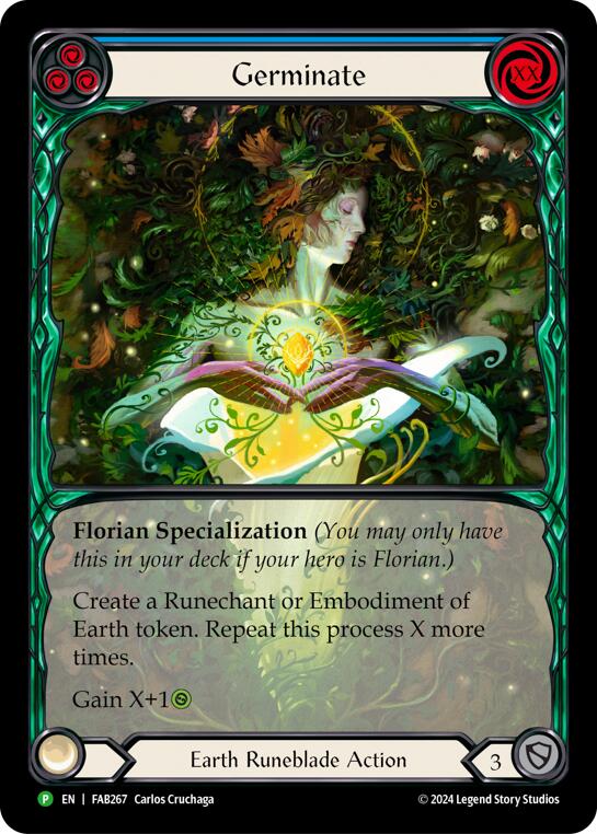 Germinate (Extended Art) [FAB267] (Promo)  Rainbow Foil | Boutique FDB TCG