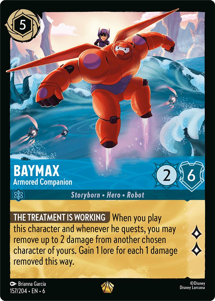 Baymax - Armored Companion (157/204) [Azurite Sea] | Boutique FDB TCG