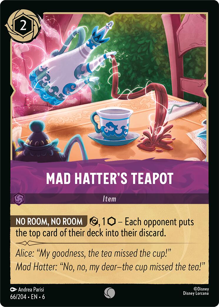 Mad Hatter's Teapot (66/204) [Azurite Sea] | Boutique FDB TCG