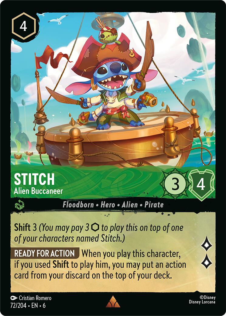 Stitch - Alien Buccaneer (72/204) [Azurite Sea] | Boutique FDB TCG