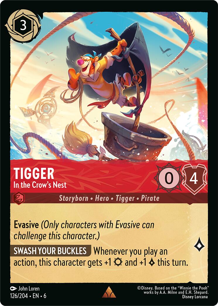 Tigger - In the Crow's Nest (126/204) [Azurite Sea] | Boutique FDB TCG