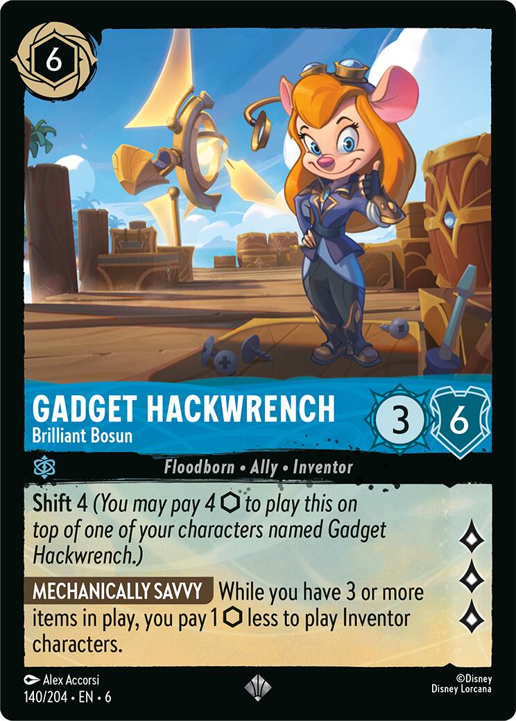 Gadget Hackwrench - Brilliant Bosun (140/204) [Azurite Sea] | Boutique FDB TCG