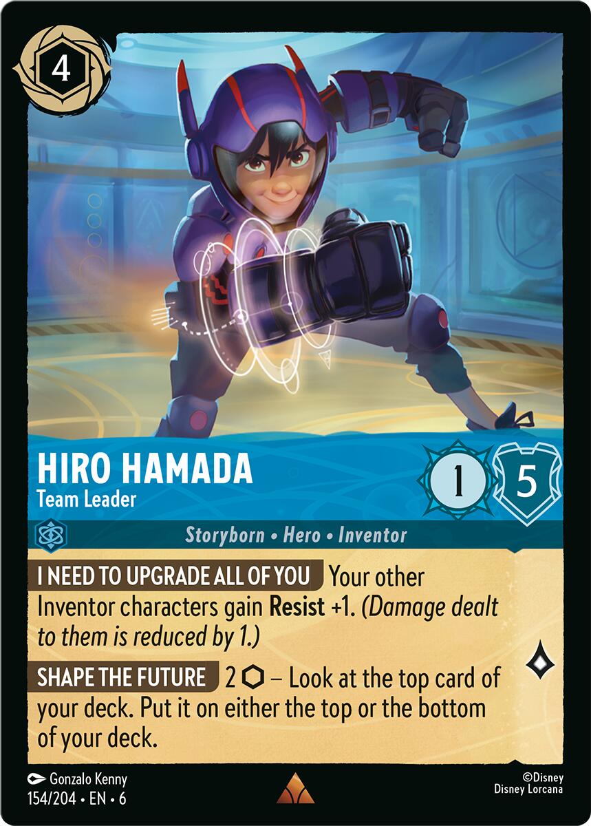 Hiro Hamada - Team Leader (154/204) [Azurite Sea] | Boutique FDB TCG