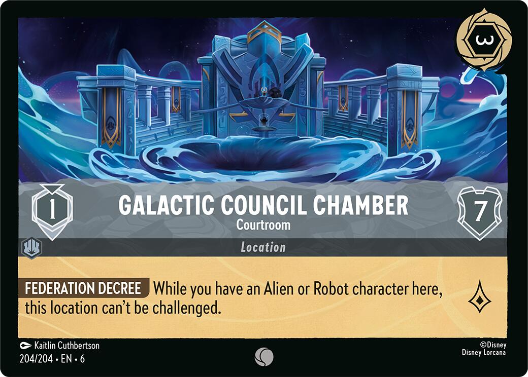 Galactic Council Chamber - Courtroom (204/204) [Azurite Sea] | Boutique FDB TCG