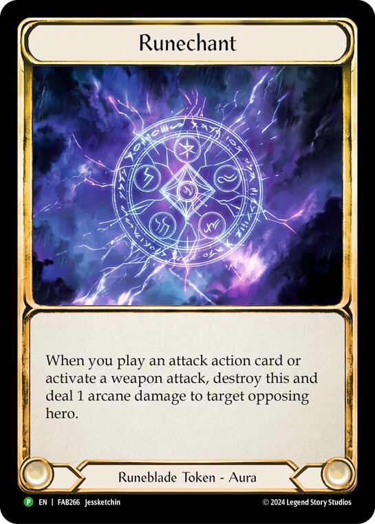 Runechant (Lightning) [FAB266] (Promo)  Rainbow Foil | Boutique FDB TCG