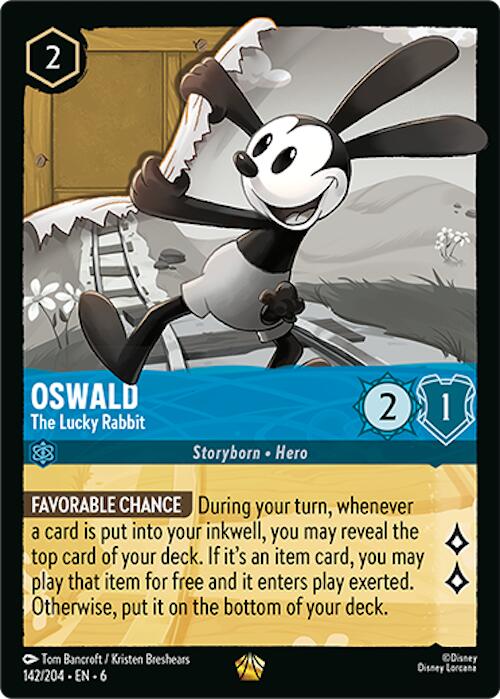 Oswald - The Lucky Rabbit (142/204) [Azurite Sea] | Boutique FDB TCG