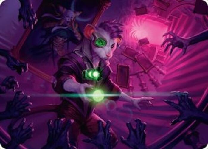 Nashi, Searcher in the Dark Art Card (21/54) [Duskmourn: House of Horror Art Series] | Boutique FDB TCG