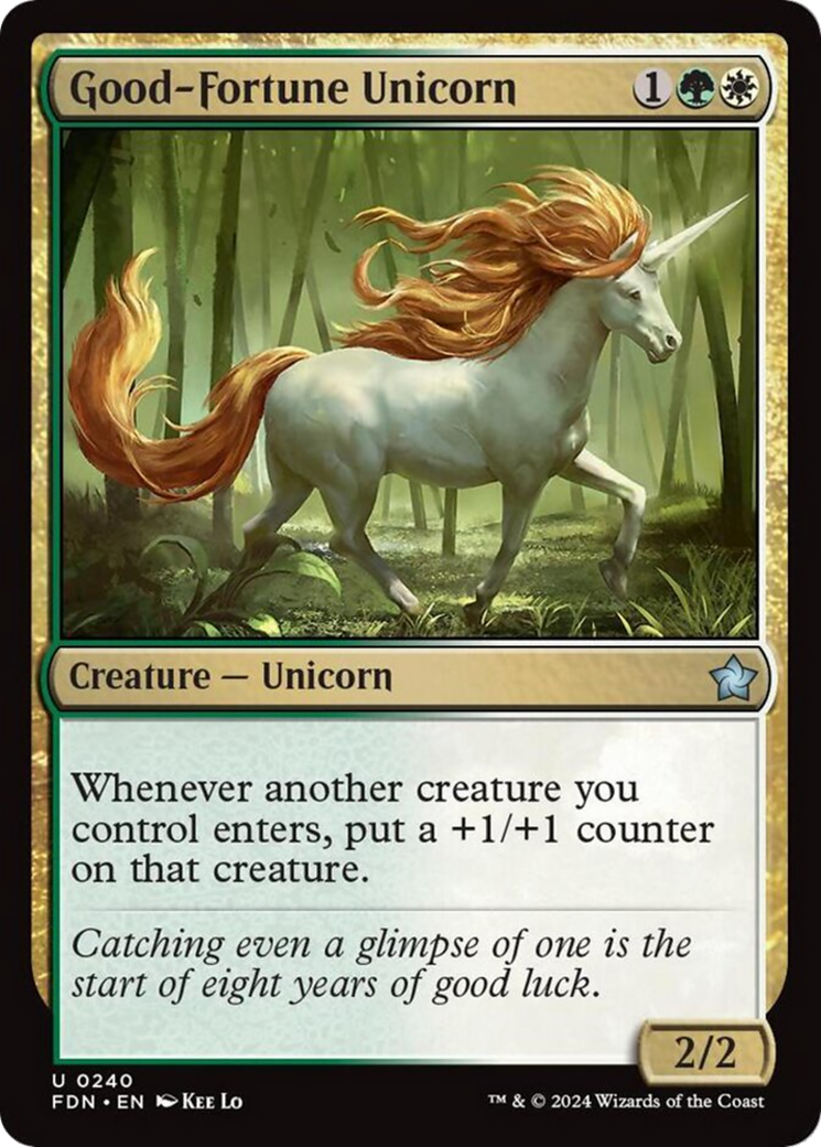 Good-Fortune Unicorn [Foundations] | Boutique FDB TCG