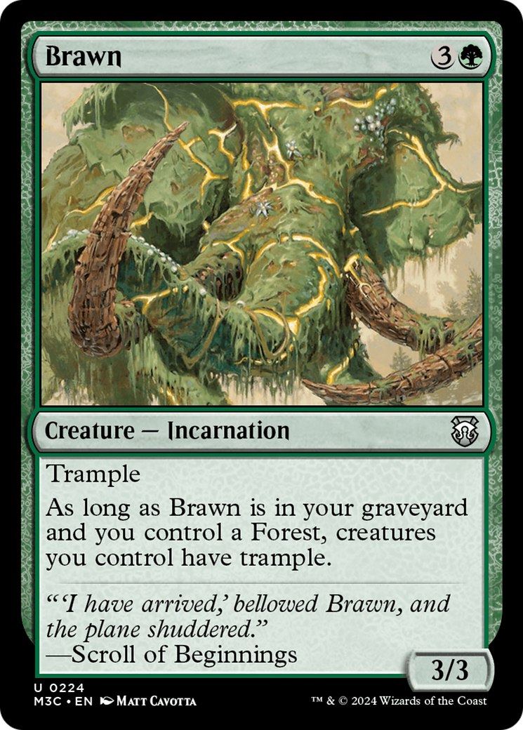 Brawn (Ripple Foil) [Modern Horizons 3 Commander] | Boutique FDB TCG