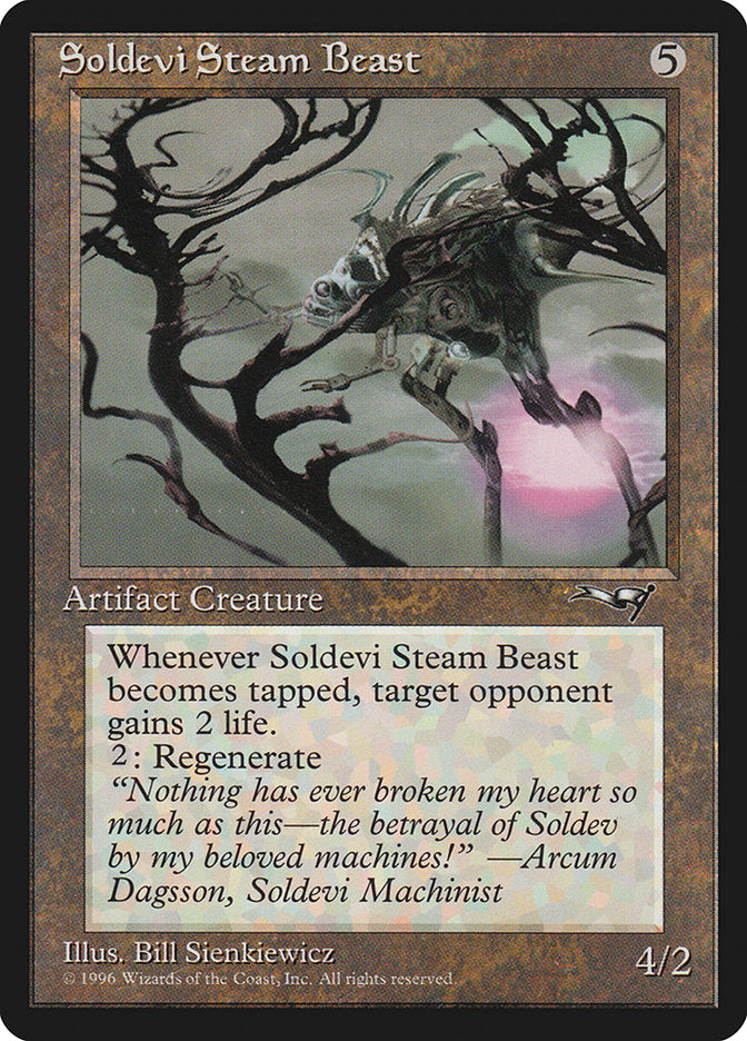 Soldevi Steam Beast (Purple Light Background) [Alliances] | Boutique FDB TCG