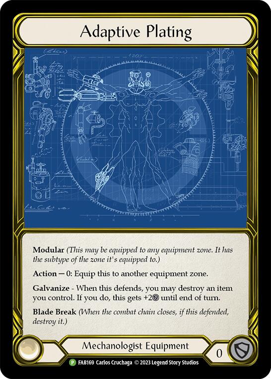 Adaptive Plating [FAB169] (Promo)  Cold Foil | Boutique FDB TCG