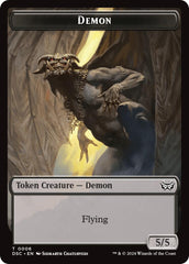 Demon // Bird Double-Sided Token [Duskmourn: House of Horror Commander Tokens] | Boutique FDB TCG