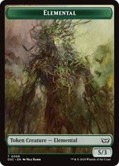 Elemental // Bird Double-Sided Token [Duskmourn: House of Horror Commander Tokens] | Boutique FDB TCG