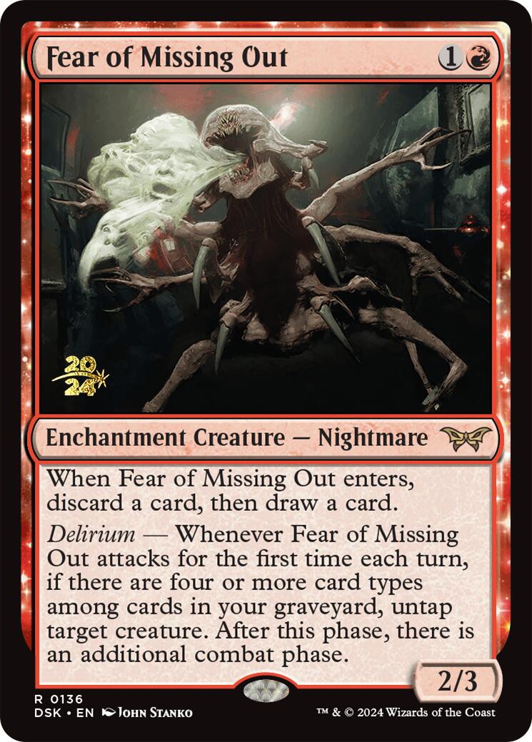 Fear of Missing Out [Duskmourn: House of Horror Prerelease Promos] | Boutique FDB TCG