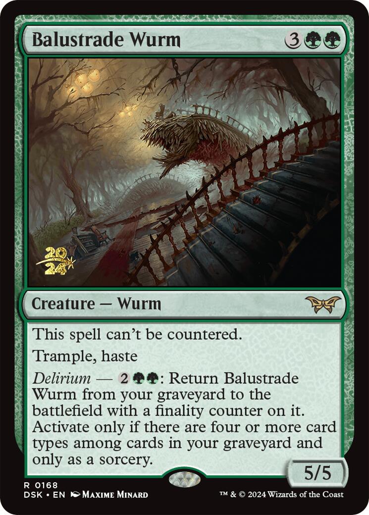 Balustrade Wurm [Duskmourn: House of Horror Prerelease Promos] | Boutique FDB TCG