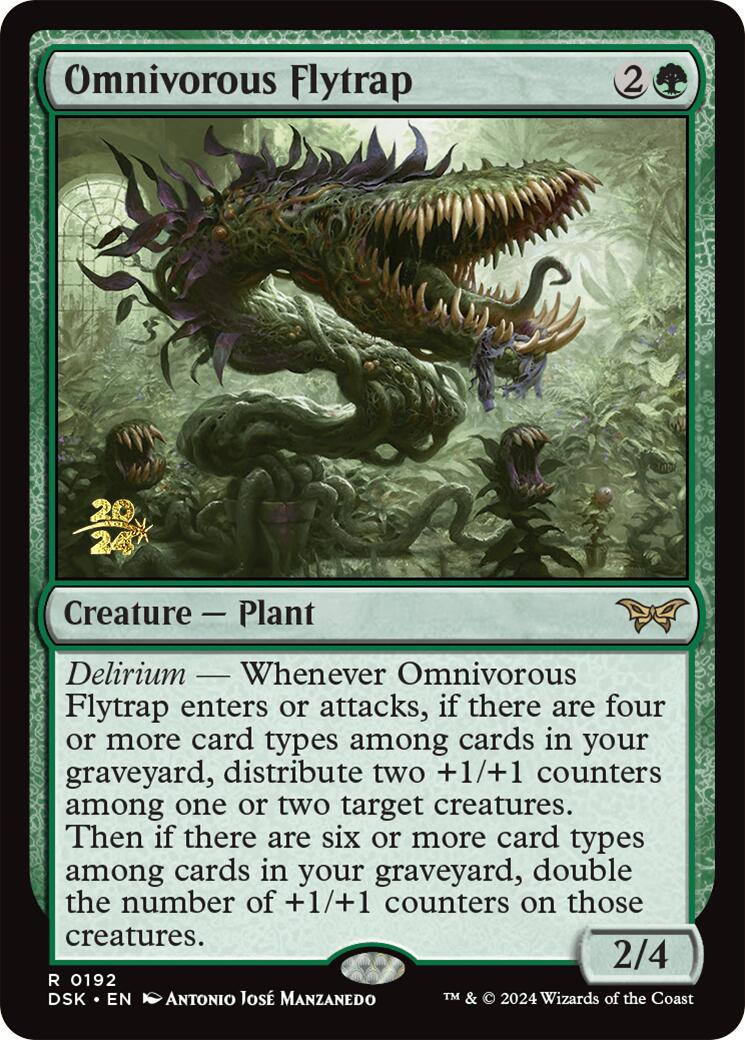 Omnivorous Flytrap [Duskmourn: House of Horror Prerelease Promos] | Boutique FDB TCG