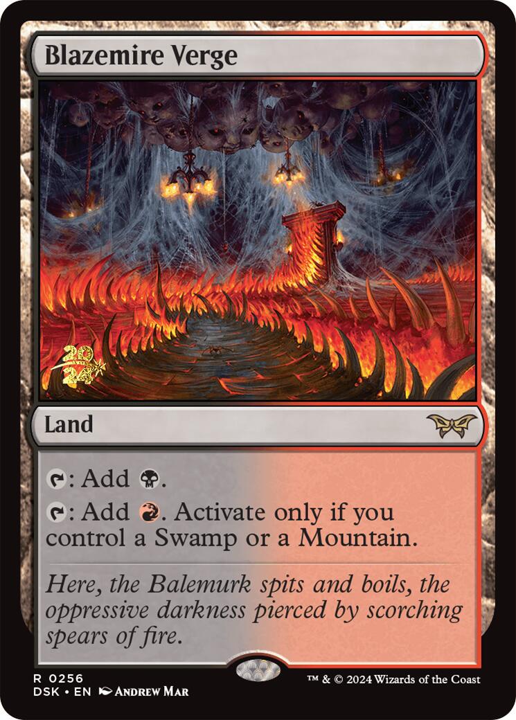 Blazemire Verge [Duskmourn: House of Horror Prerelease Promos] | Boutique FDB TCG